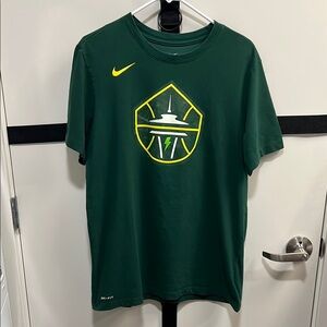 Nike Dri-Fit Tee Forest Green with Seattle Storm logo